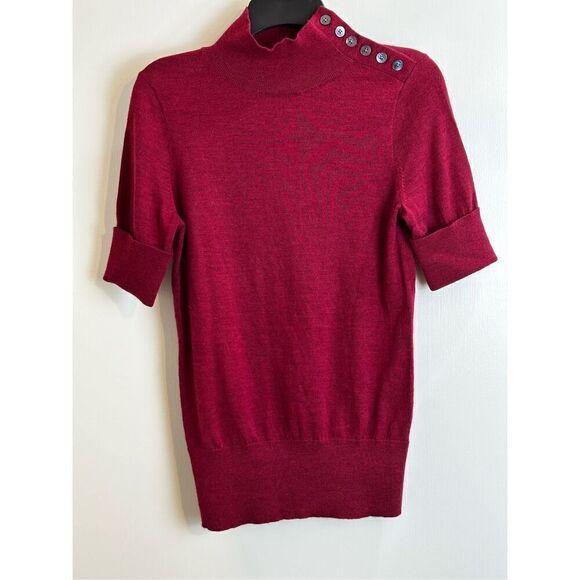 Banana Republic red wool sweater Size Small SEE NOTES - Picture 1 of 8